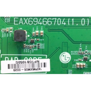 MAIN PARA MONITOR LG / NUMERO DE PARTE AGF30197601 / EAX69466704(1.0) / PANEL MV270QHM-NF1 / DISPLAY  / MODELO 27GN800-BY.AUSDMKM	